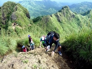 rope section of the trail