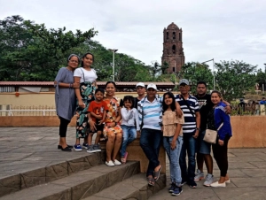 Bantay Church Bell Tower with our group