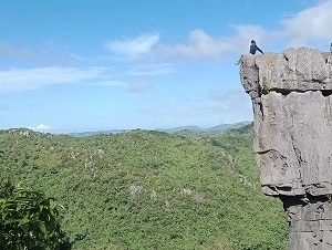 view from the rock formation