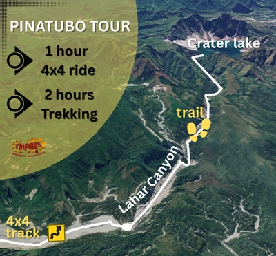 mt pinatubo trail map tripinas